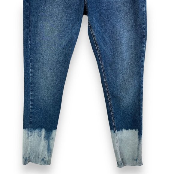 Topshop Womens Jeans 34x30 Acid Wash Dip Moto Jamie High Waist Ankle Grazer NEW - Picture 8 of 14